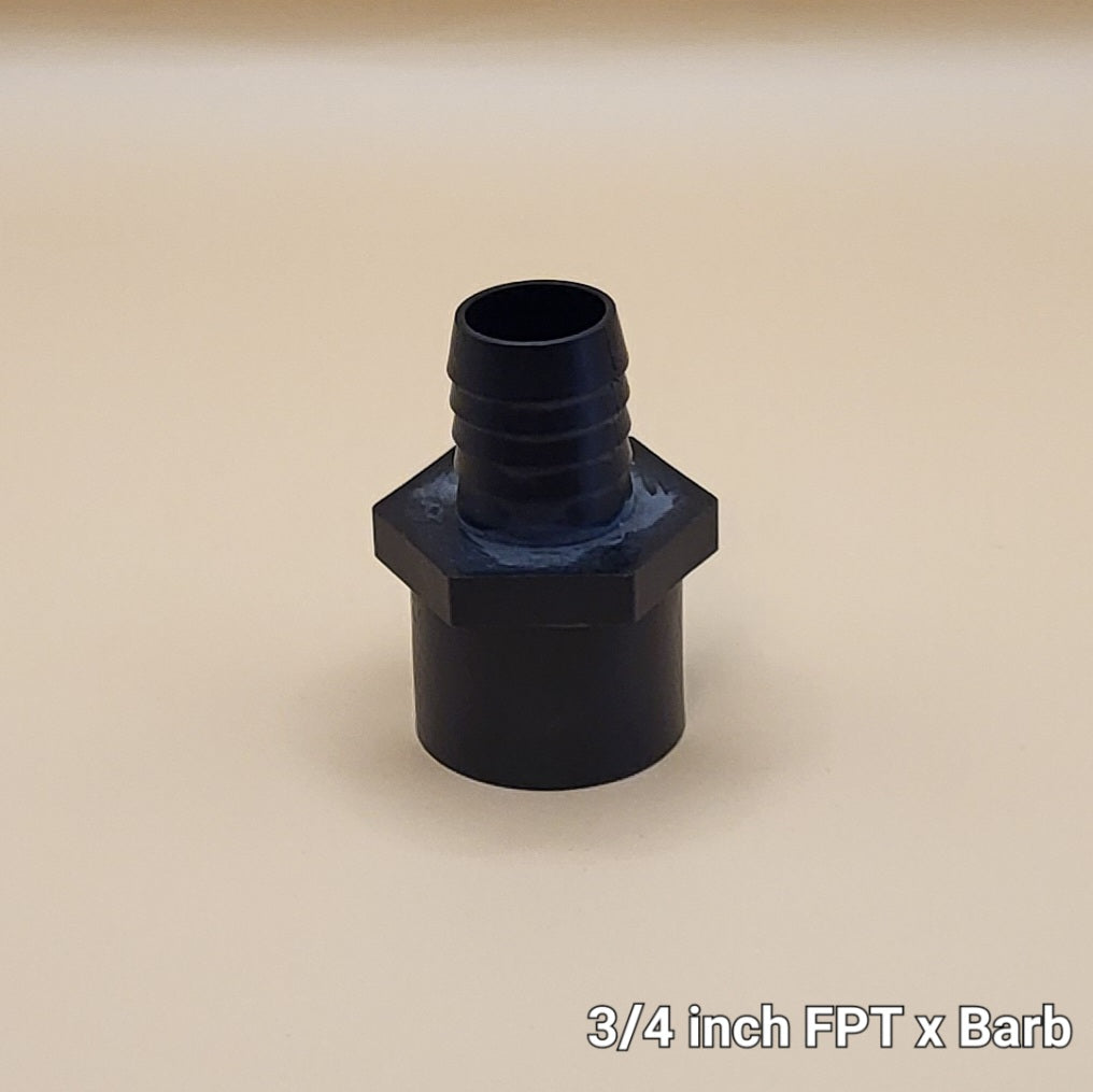 FPT x Barbed Adapter Fitting - PLUMBING at Mystic Koi (image 3)