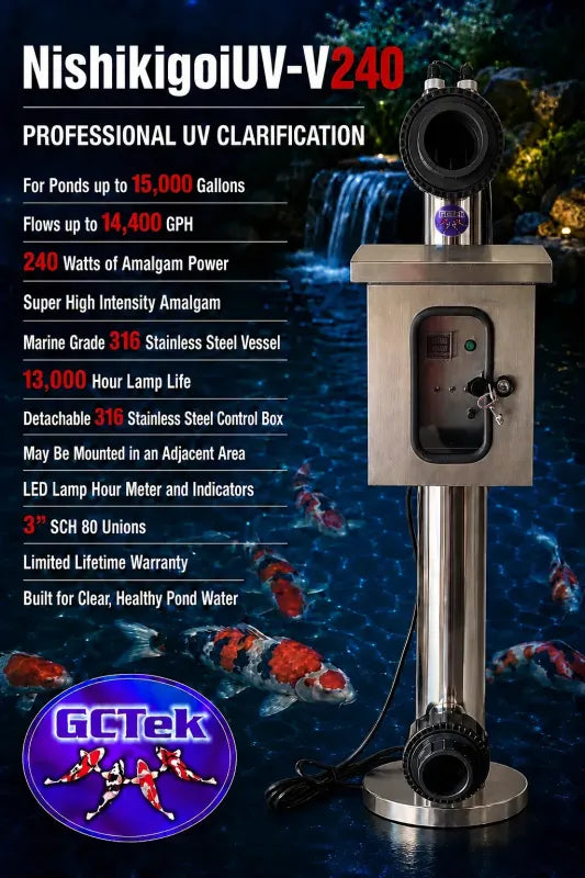 GC Tek NishikigoiUV Vertical Amalgam UV — 316 Stainless