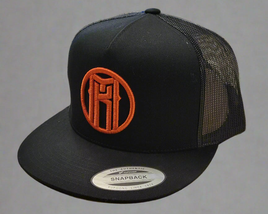 MK Snapback Cap - Black/Orange