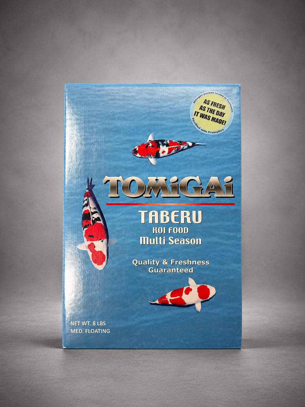 Tomigai Taberu year-round koi food — 8 lb box