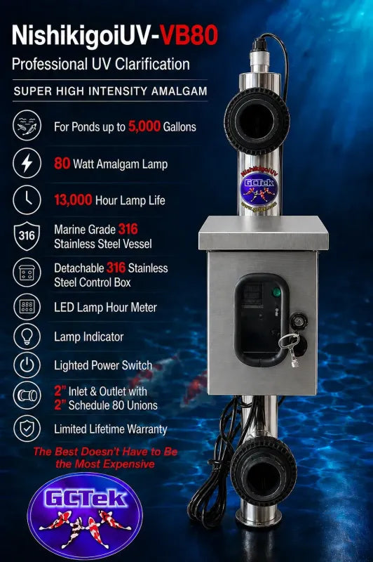 GC Tek NishikigoiUV Vertical Amalgam UV — 316 Stainless