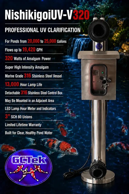 GC Tek NishikigoiUV Vertical Amalgam UV — 316 Stainless