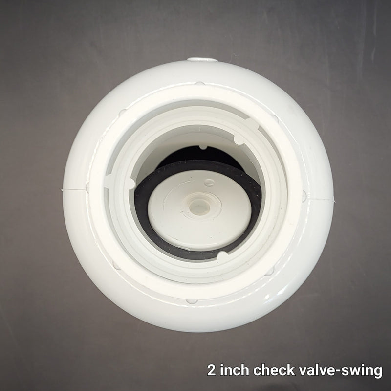 PVC Swing Check Valves - White