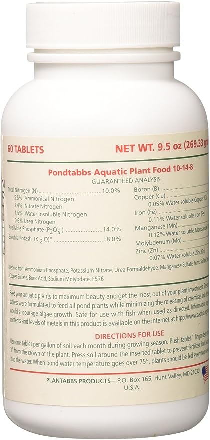 Plantabbs Aquatic Plant Fertilizer 60-count