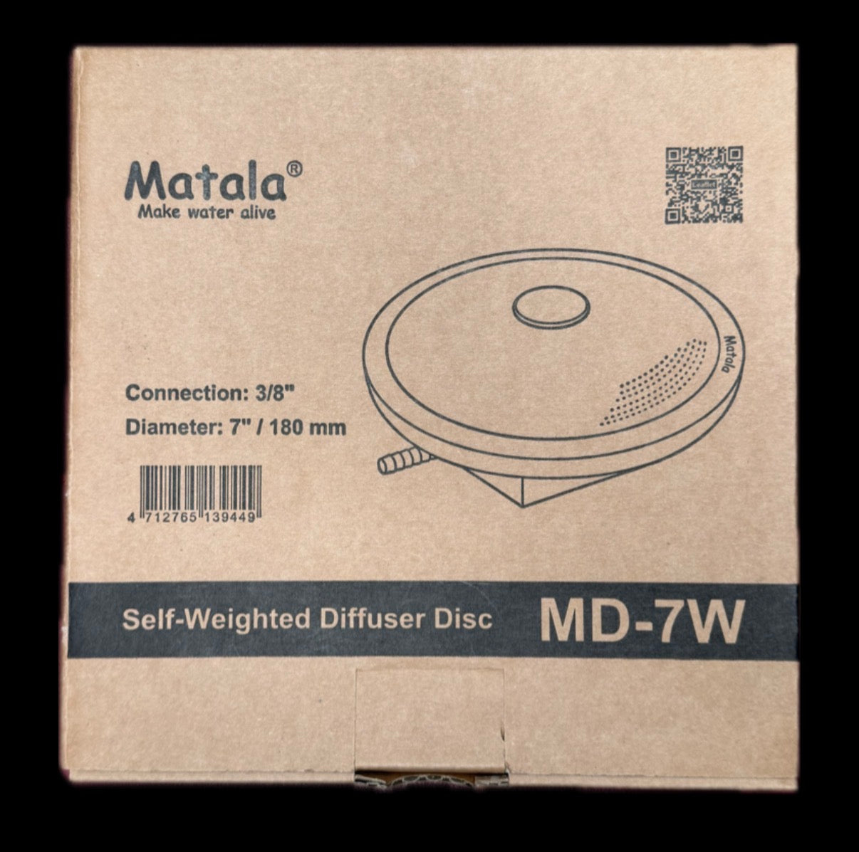 MD-7W 7" weighted air disc