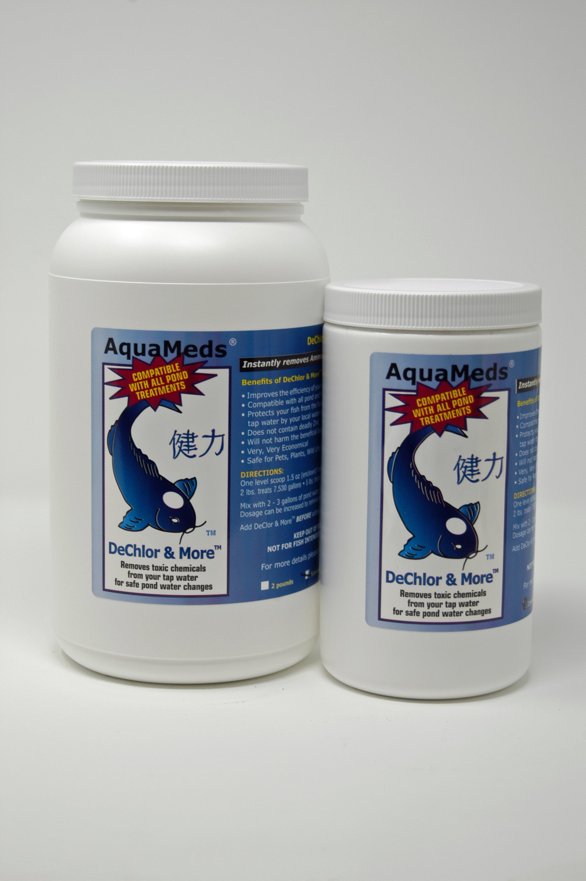 Aqua Meds Dechlor & More chlorine chloramine ammonia remover - all sizes