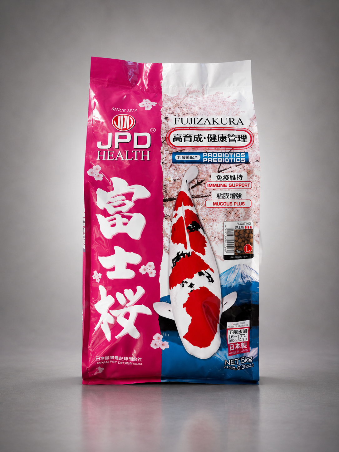 JPD Fujizakura immune-support koi food — 5 kg bag