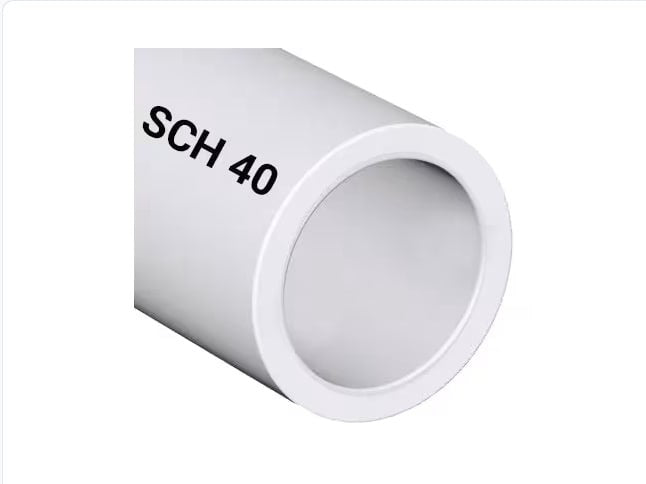 10 Foot Hard PVC Pipe